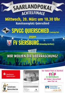 Houtans Plakat Pokalspiel FV Siersburg 20.03.2013 online groß