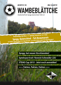 Deckblatt letzte Ausgabe Stadionheft