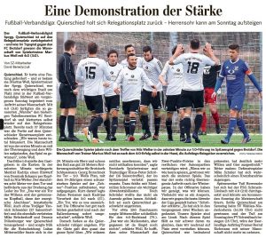 Pressebericht SZ Spvgg-FCBrotdorf